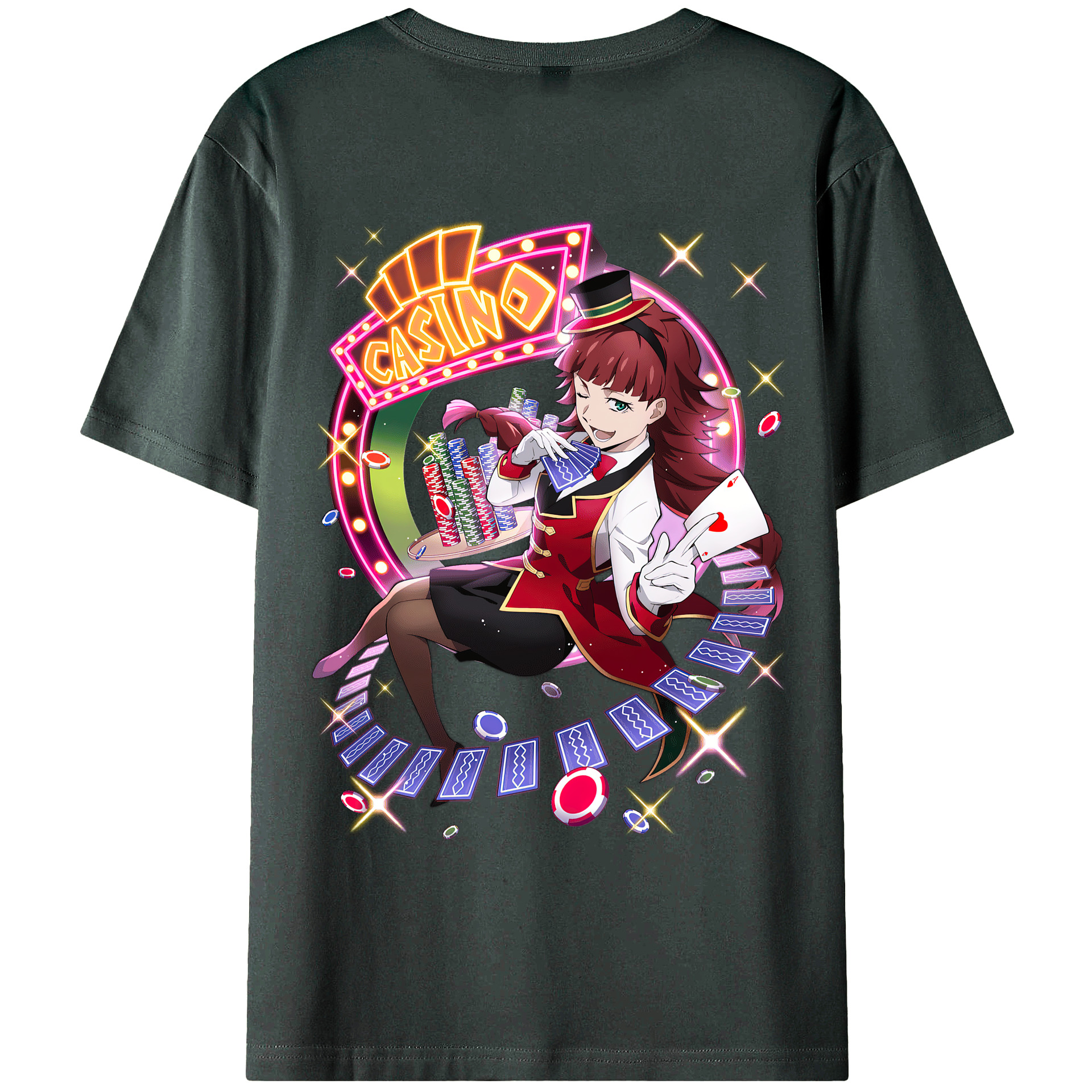 （画像用） 文豪ストレイドッグス Bungo Stray Dogs 綿100％ メンズ半袖Tシャツ（バックプリント） 通気性